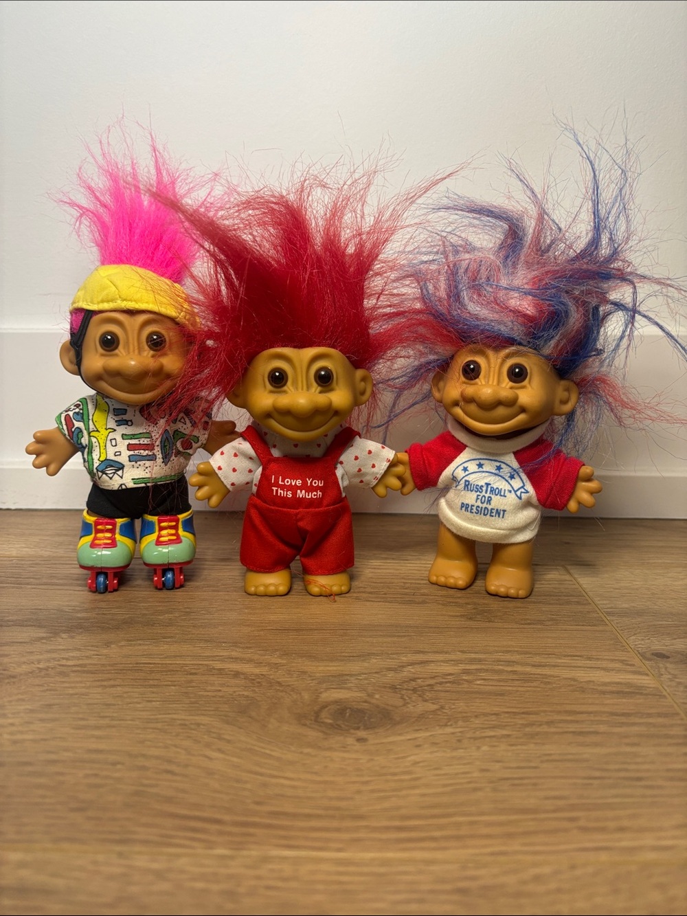 Vintage Russ Troll Dolls – Lot of 3